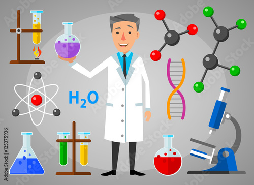 Chemistry professor is performing laboratory study