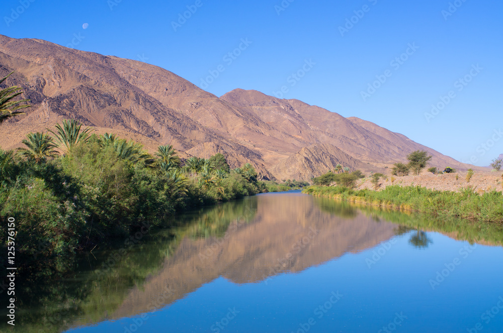 Draa river in Morocco