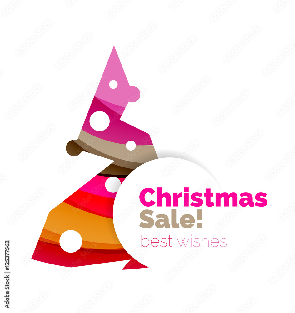 Fototapeta premium Christmas and New Year sale banner