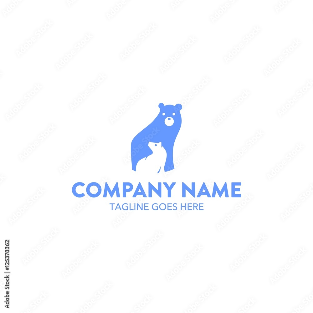 Fototapeta premium Bear Logo Template