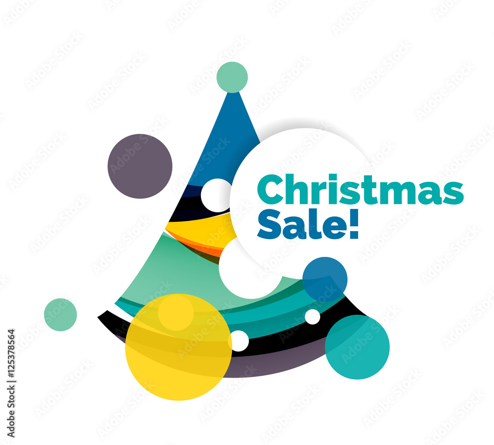 Christmas banner with baubles Stock Vector | Adobe Stock