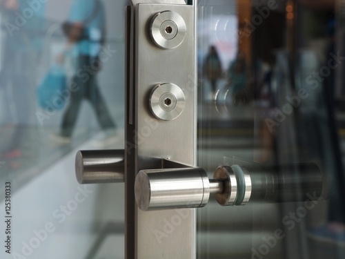 Glass fittings for frameless glass facades and walls.