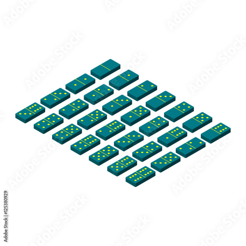 Domino set.3d Vector illust...