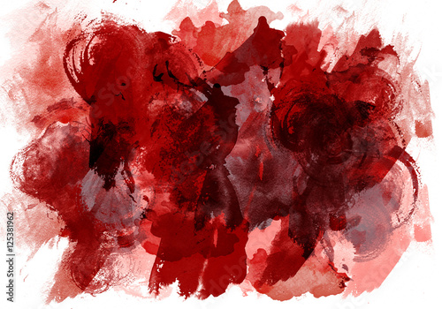Fotografie Original art texture watercolor paint drops stains abstract expressionism