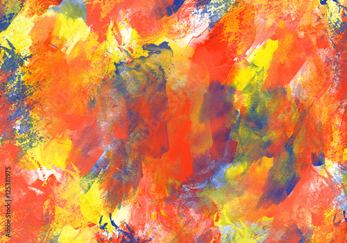 Slika na platnu Original art texture watercolor paint drops stains abstract expressionism
