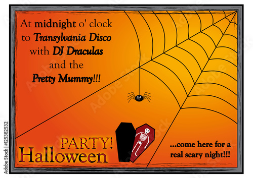 Biglietto di invito per la festa di Halloween