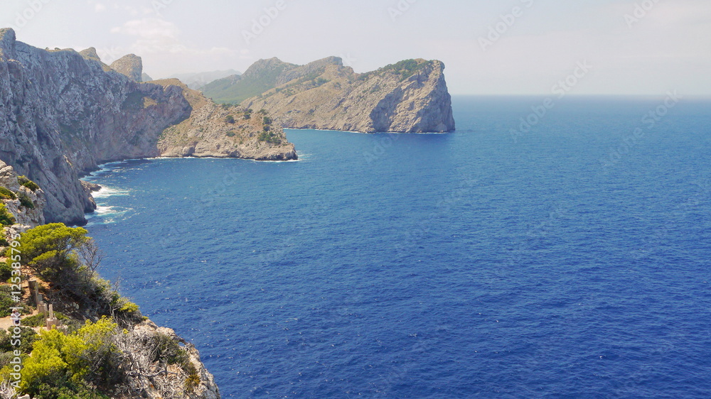 Rocky coastline of Mallorca