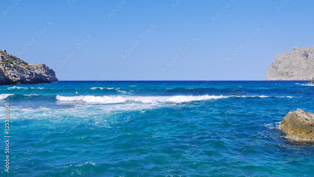 Azure sea landscape