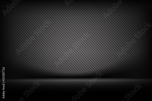 Abstract background dark with carbon fiber texture vector illust
