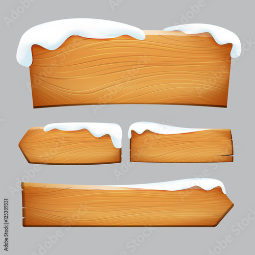 Realistic nature vintage wooden sign vector illustration eps10 0