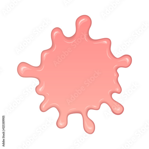 Splash of pink bubble gum.