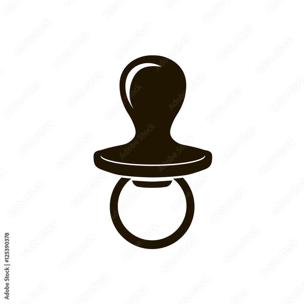 Baby nipple icon vector