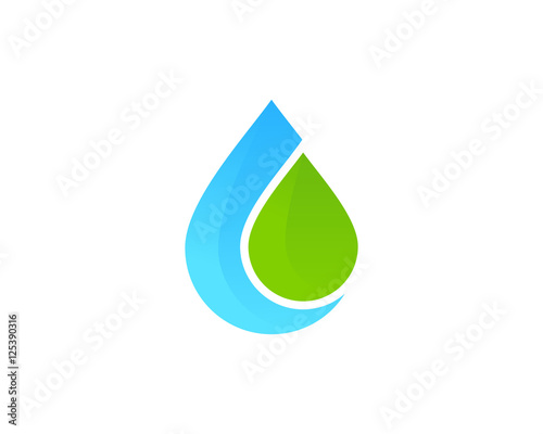 Mineral Water Pure Logo Design Template Element