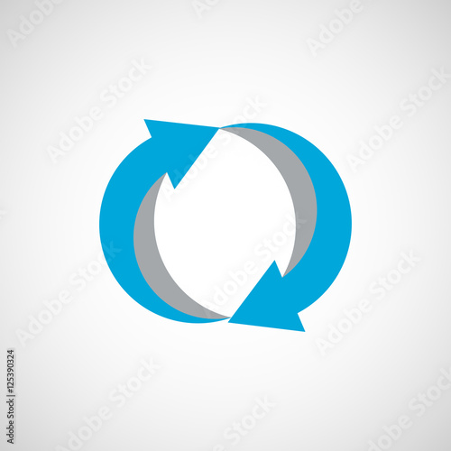  Creative vector logo with circle and arrow