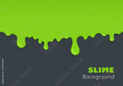 Background of dribble green slime.