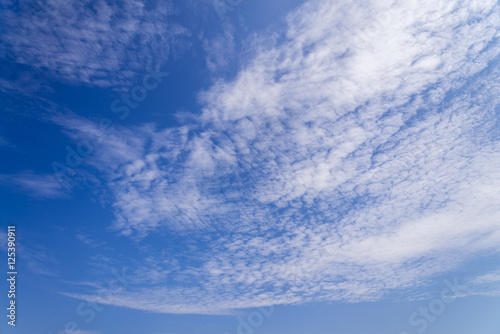 Blue sky with cloud background and pattern