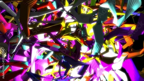 Looped Vj Creative abstract polygon crystal background for different events and projects!!!