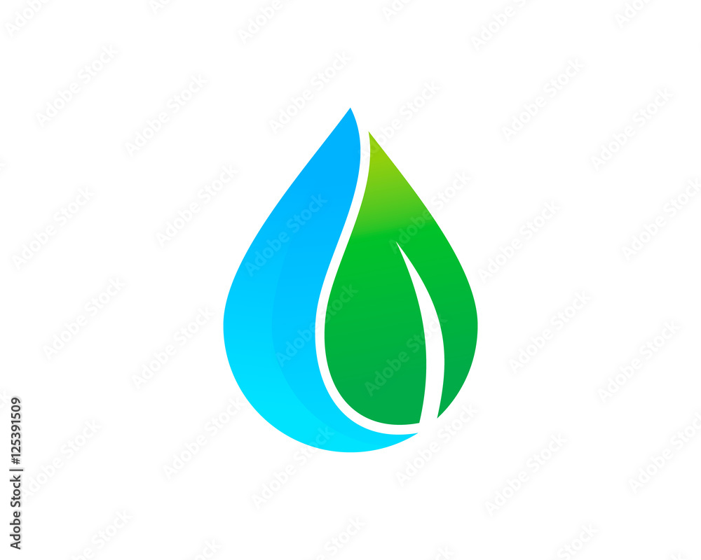 Water Wellness Logo Design Template Element