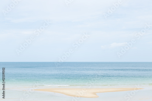 Sea and sand beach © vachiraphan