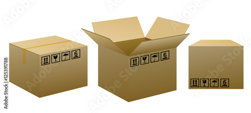 brown packaging boxes