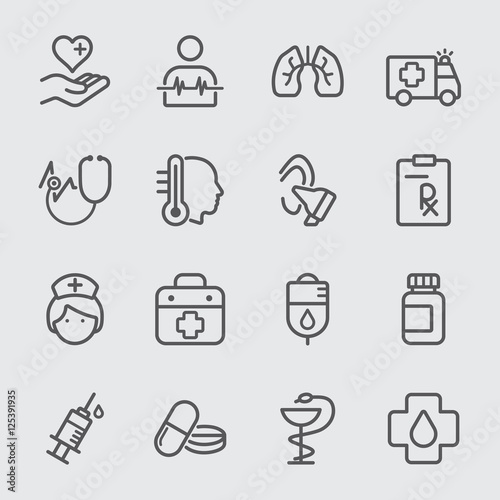 Medical line icon