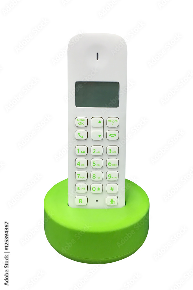 wireless telephone isolated on white background wireless telephone isolated on white background