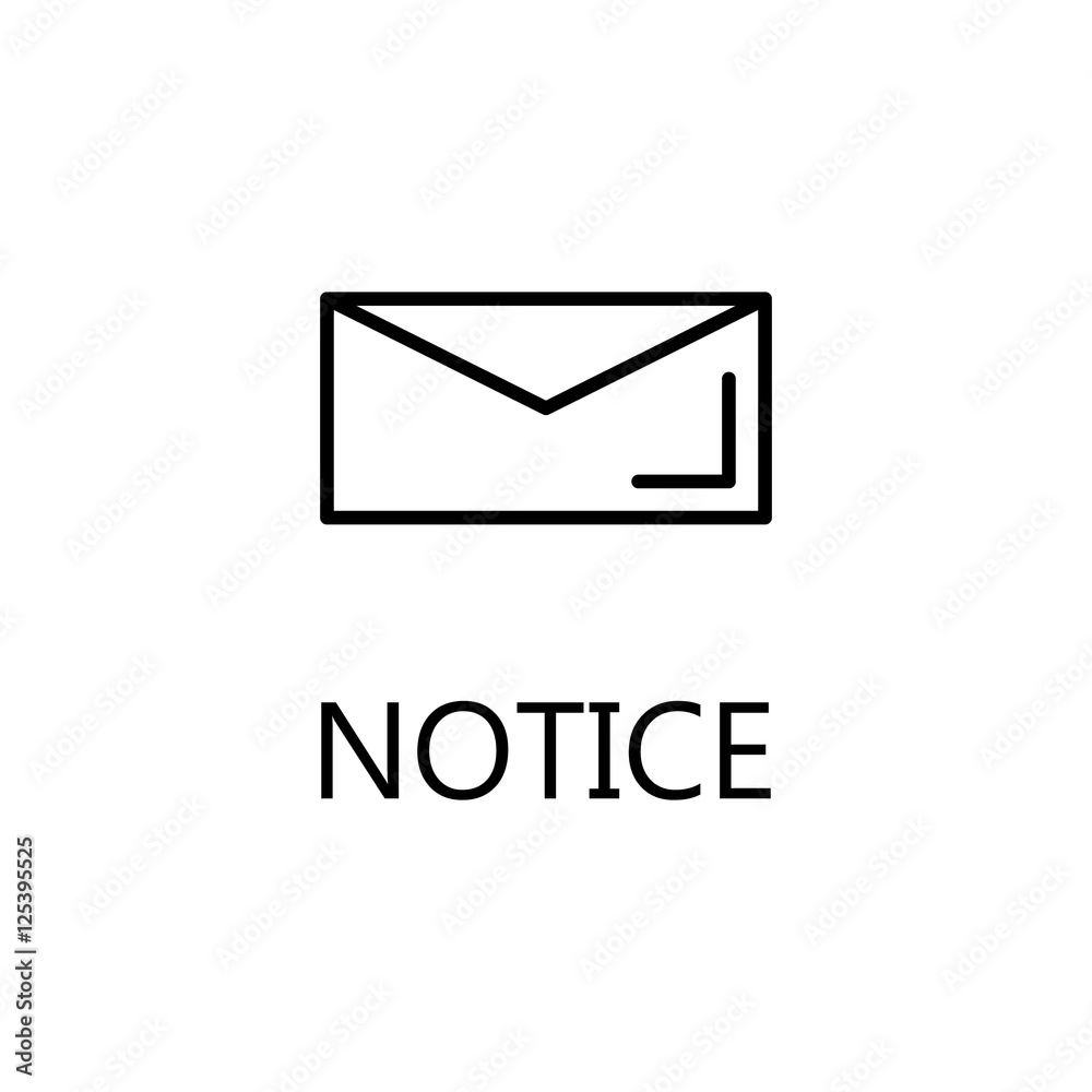 Envelope line icon.