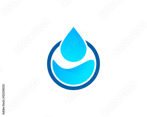 Water System Logo Design Template Element