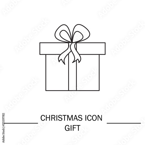 Gift vector icon.