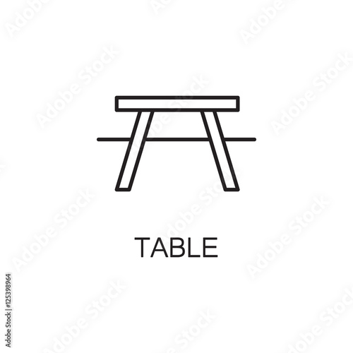 Table line icon.