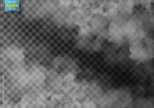 Fog or smoke isolated transparent special effect
