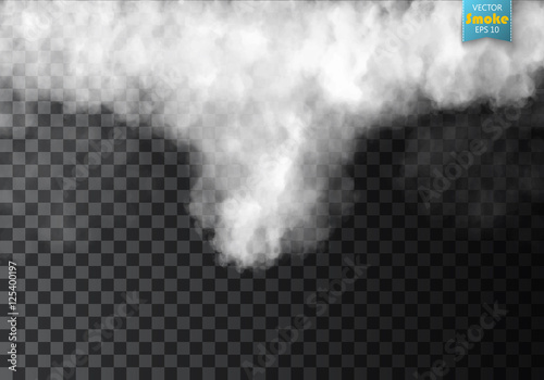 Fog or smoke isolated transparent special effect