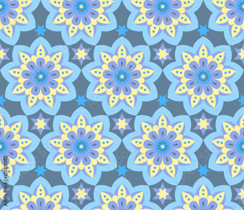 Light repetitive mandala pattern