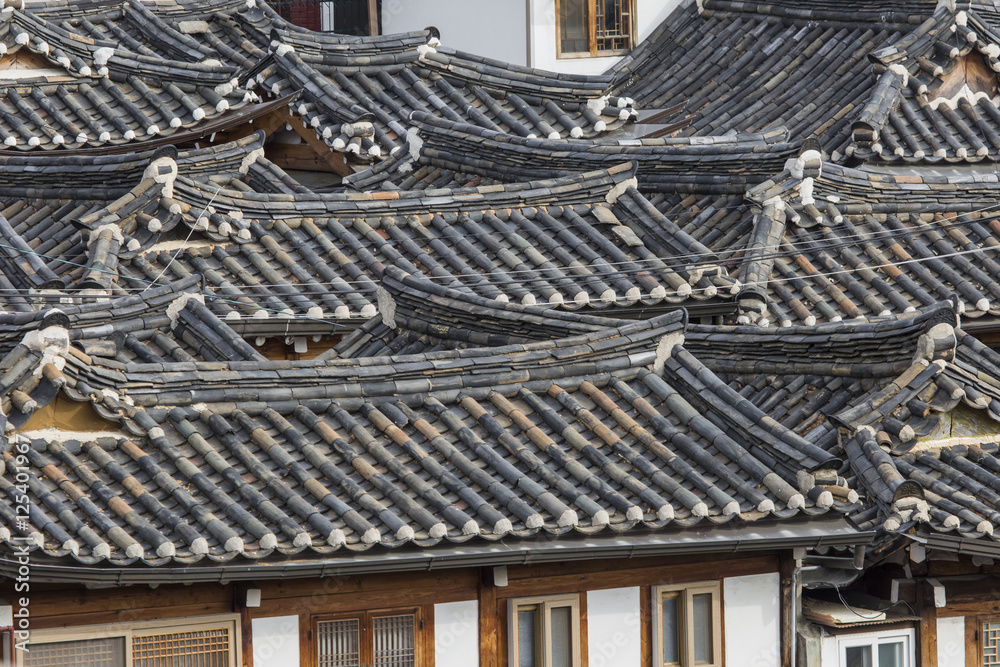 Bukchon Hanok Village is one of the famous place for Korean trad Stock ...