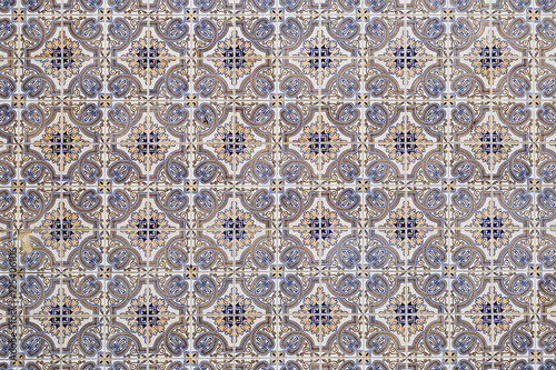 Portuguese tiles in a pattern azulejos