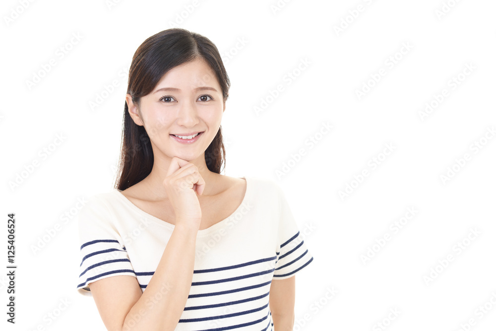 笑顔の女性 笑顔の女性