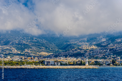 View of Alanya's city and port © xmagics
