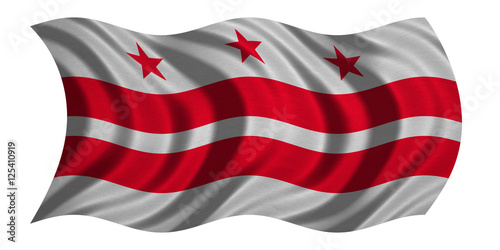 Flag of Washington, D.C. waving on white, textured Free Download Flag of Washington, D.C. waving on white, textured - GFXLoad