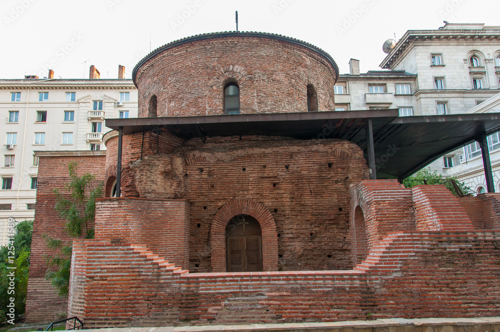 Rotunda Sveti Georgi in Sofia, Bulgaria, side view
