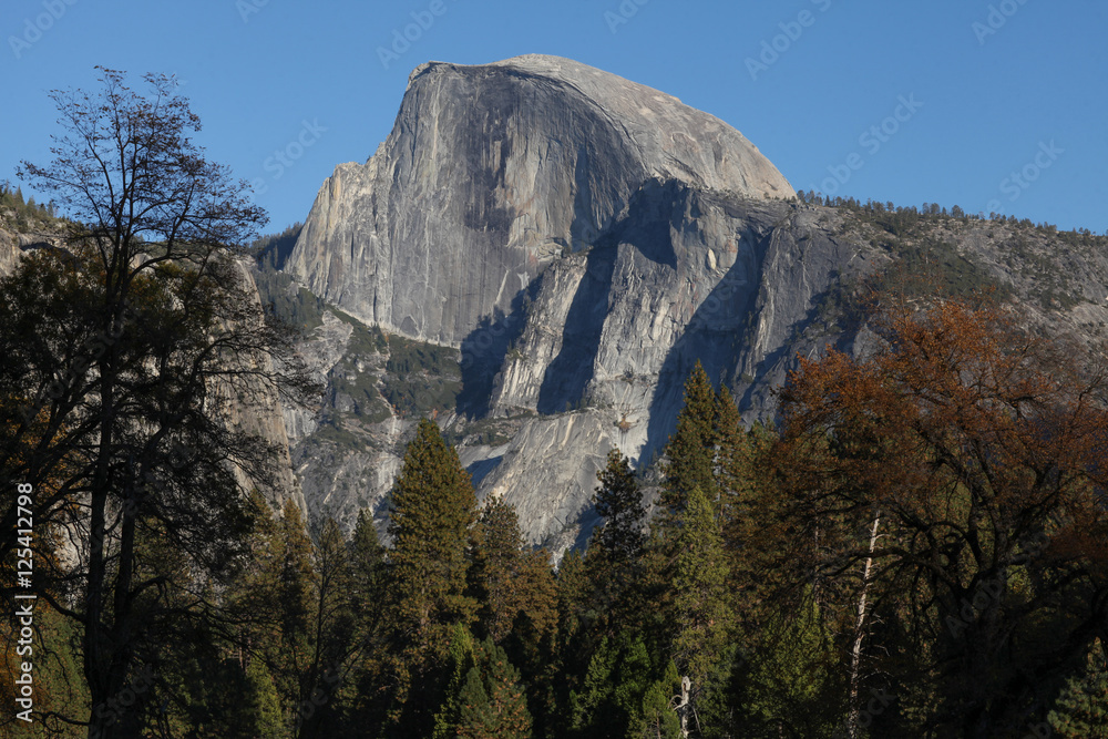 Half Dome as seen from Yosemite Valley.