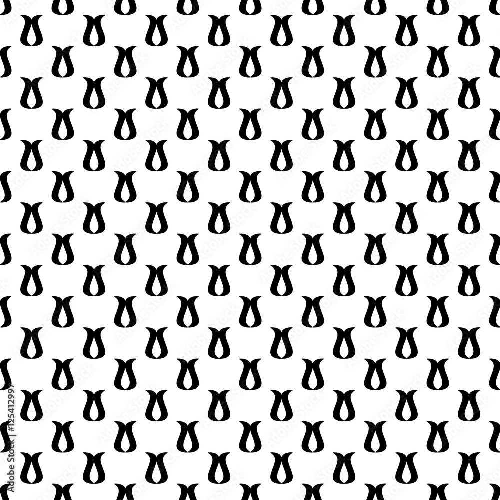 Fototapeta premium Flower abstract seamless pattern 01-10