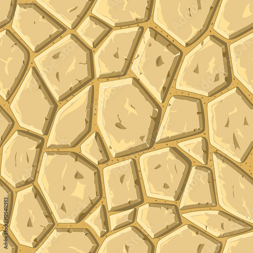 Dry cracked sandstone ground