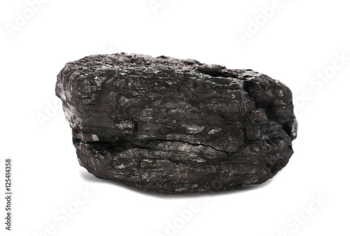 black coal isolated on white background © dule964