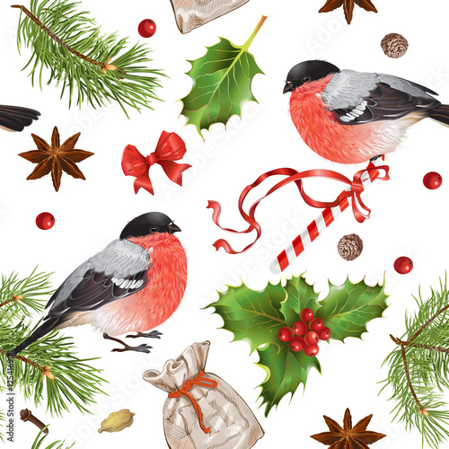 Christmas vintage pattern