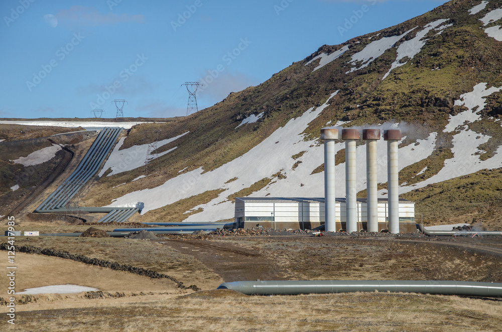 Dampfkraftwerk auf
Island
