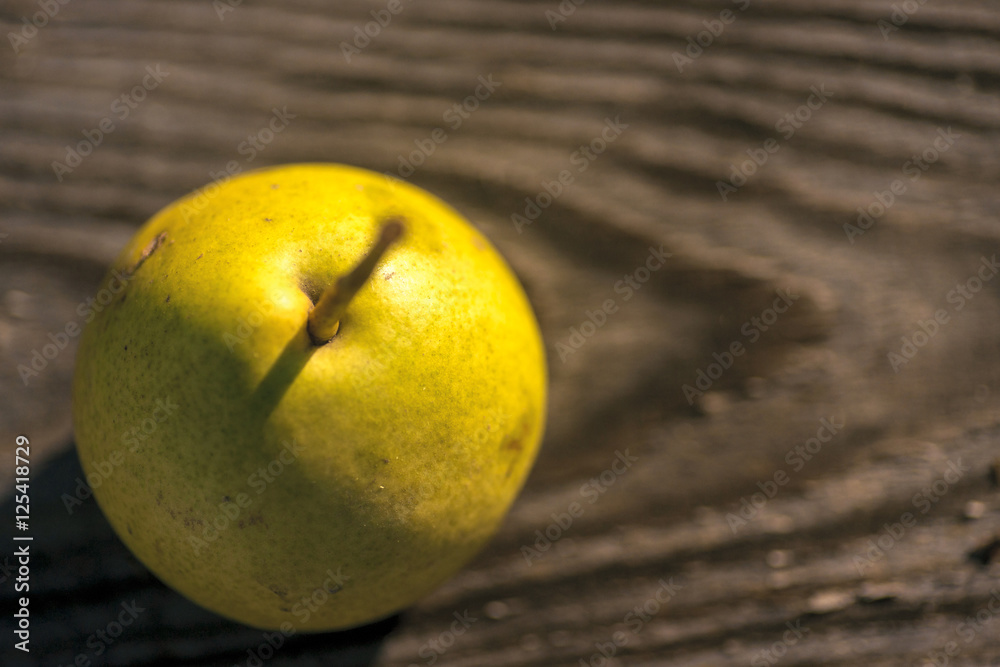 Fresh pears. On the wooden background. Free space for text . Top view. Fresh pears. On the wooden background. Free space for text . Top view.