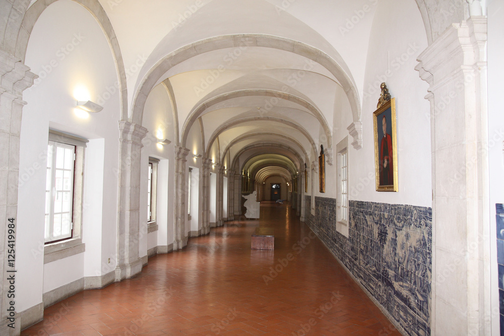 Lisbonne, couloir du couvent de Saõ Vincente de Fora