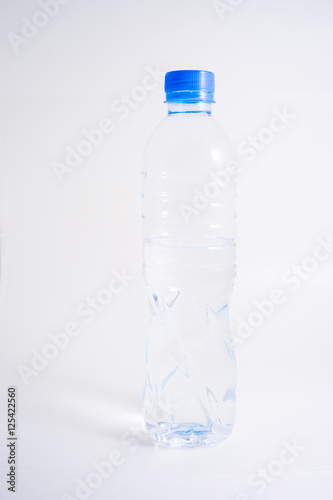 Pet Bottle of water isolated on the white background