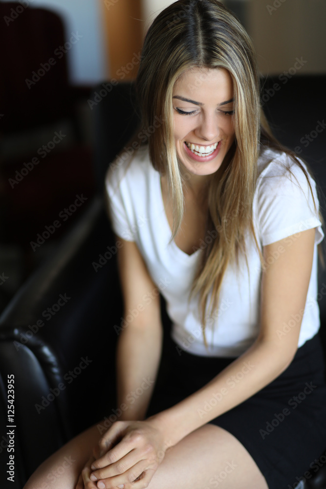 Beautiful Blond Woman Laughing Beautiful Blond Woman Laughing