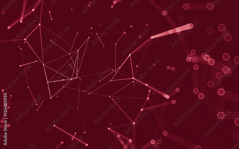 Abstract polygonal space low poly dark background, 3d rendering Abstract polygonal space low poly dark background, 3d rendering